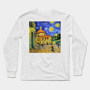 Somewhere in Venice - Van Gogh Style Long Sleeve T-Shirt